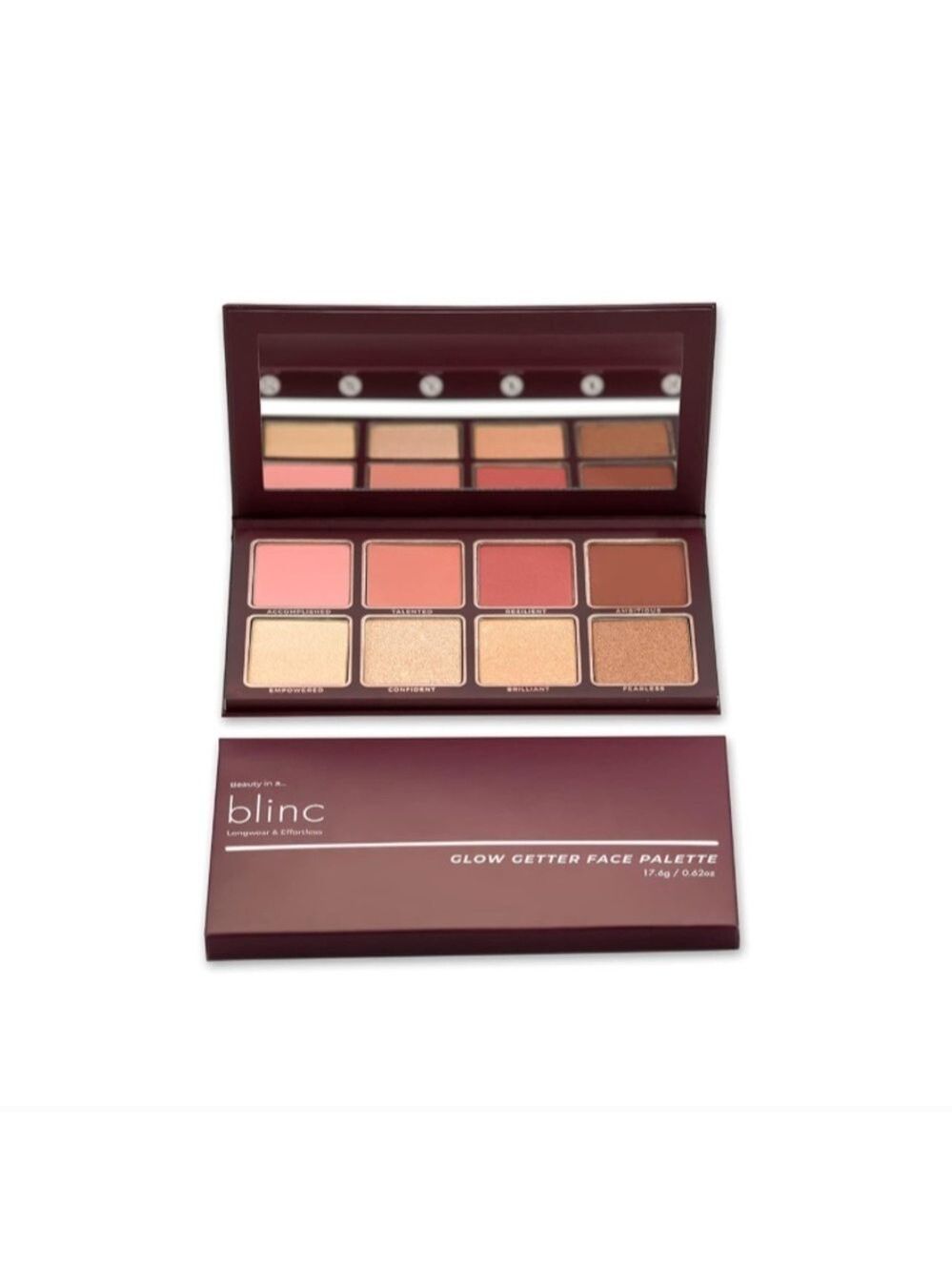BLINC Glow Getter Face Palette, Cheek Palette with Highlighters Blushes, Creamy